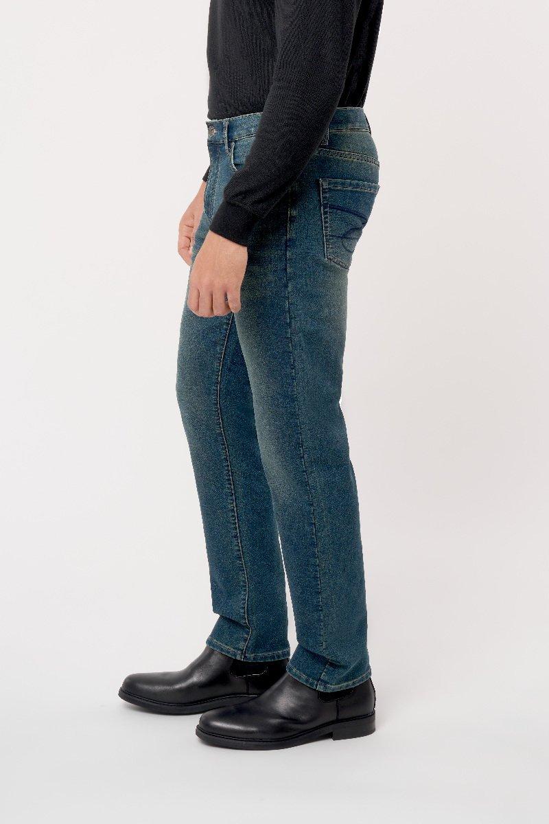 Seven 7 Slim Straight Knit Denim Jean Dark Wash