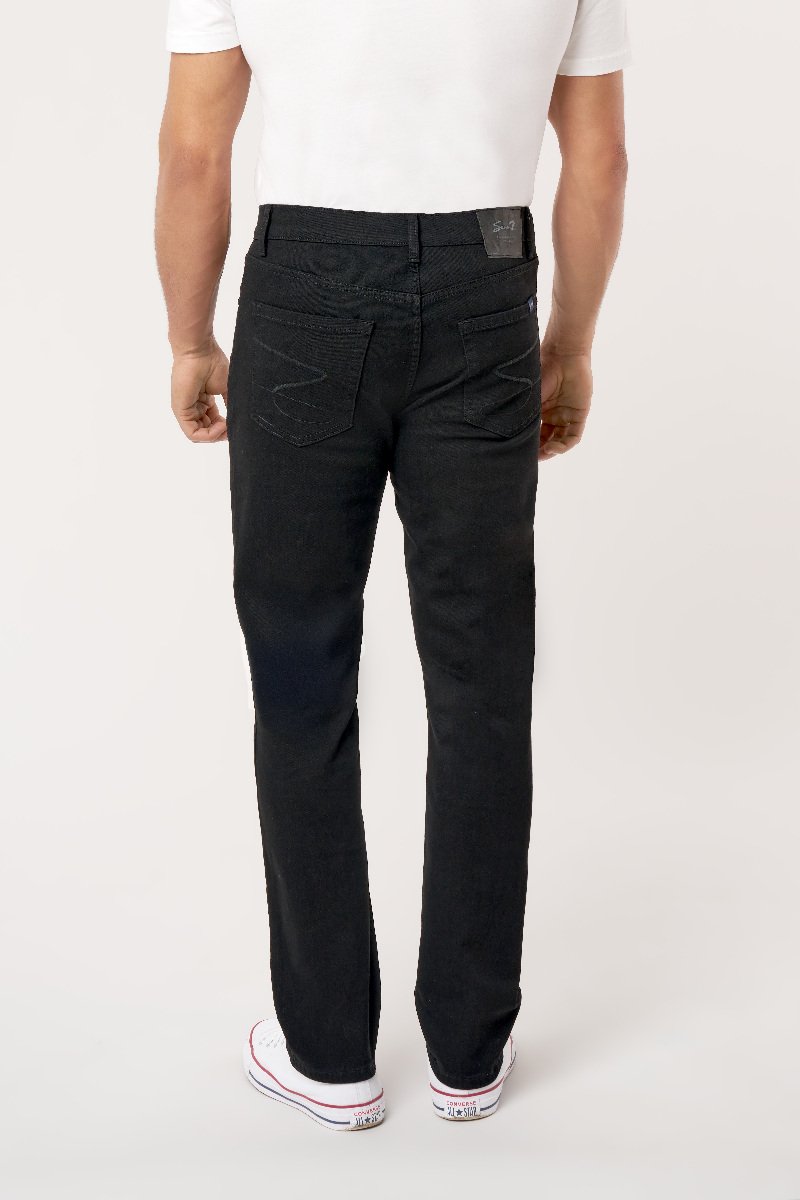 Seven 7 Slim Straight Leg Jean Black