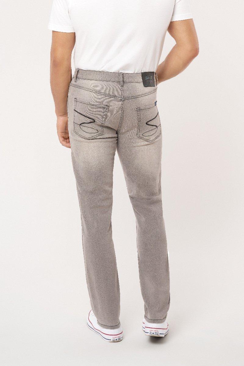 Seven 7 Slim Straight Leg Jean Grey Wash