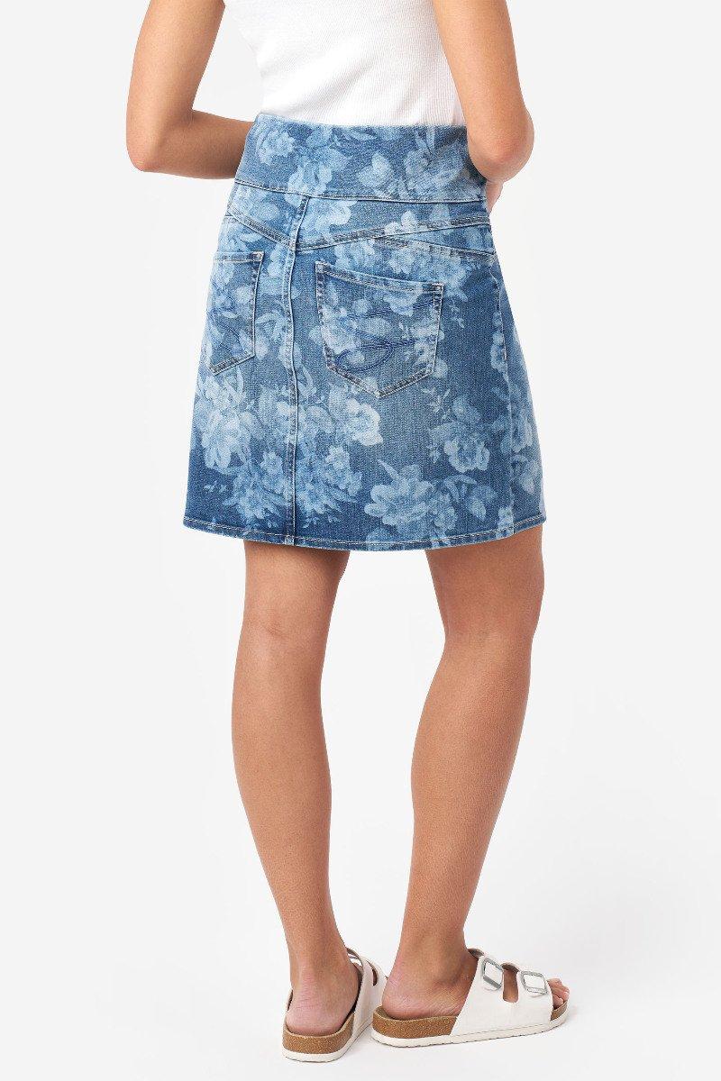 Seven 7 Tummy Toner Skort Floral Print