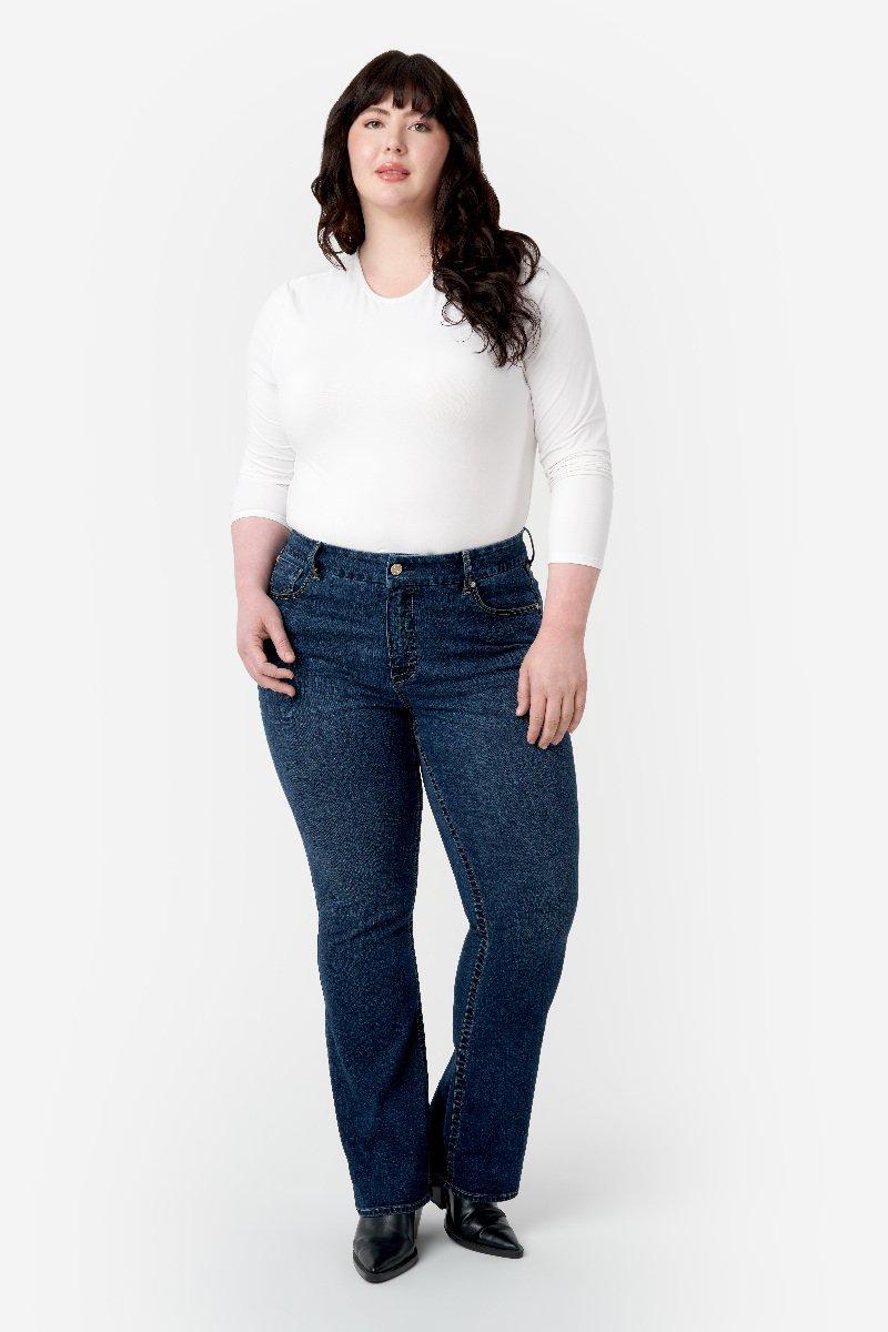 seven 7 Tummyless Micro Boot Jean Hilo