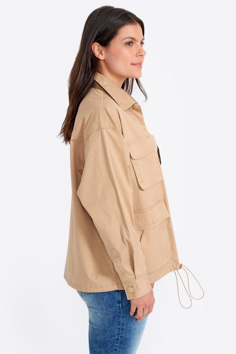 seven 7 Utility Cargo Shirt Jacket Khaki