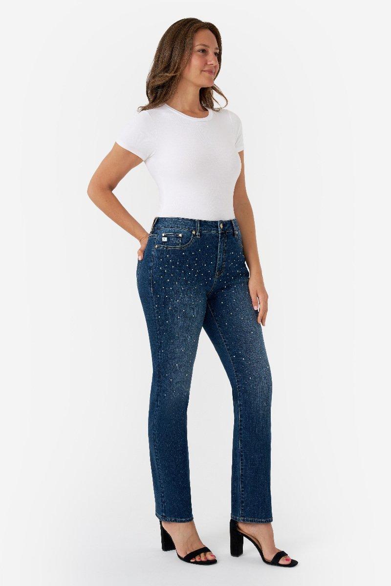 Seven 7 Vintage Shine Denim Straight Jean Mulan