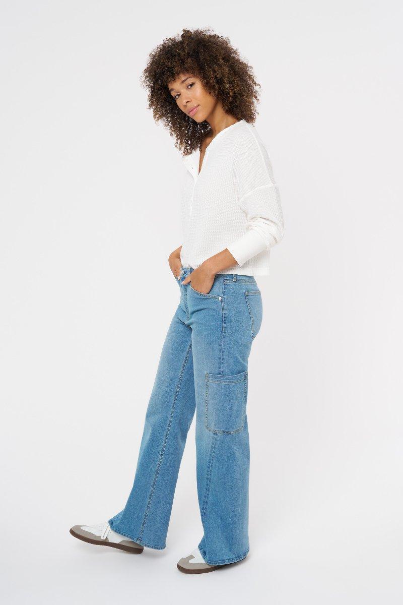 Seven 7 Wide Leg Cargo Jean Boski