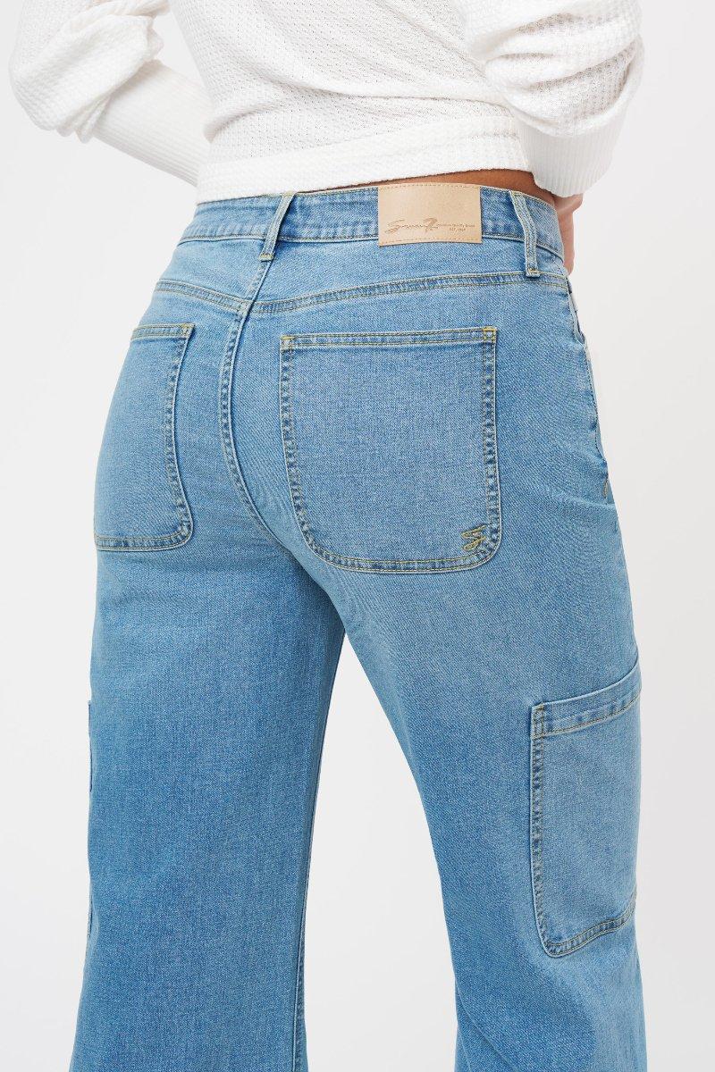 Seven 7 Wide Leg Cargo Jean Boski