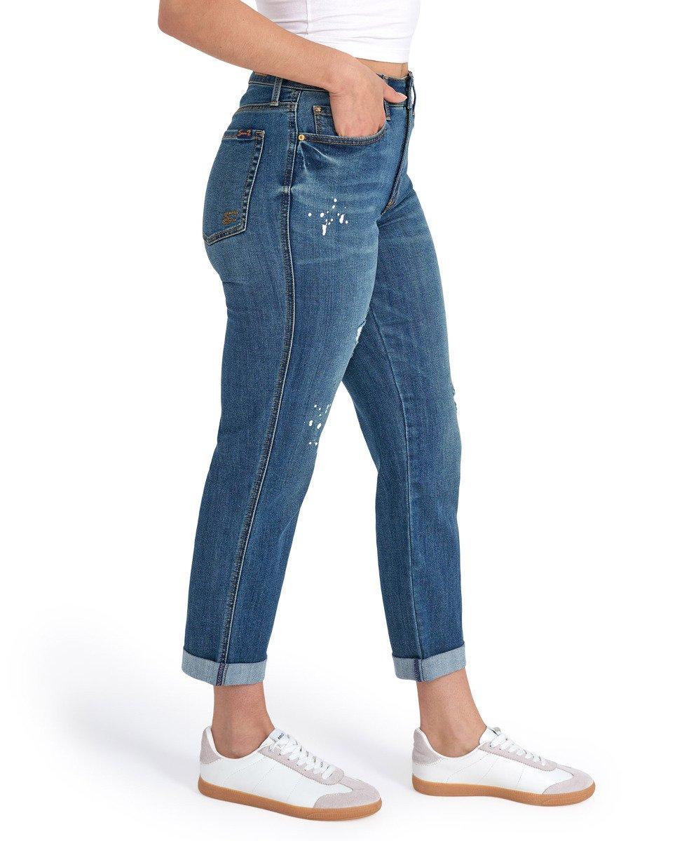 Seven 7 Weekend Boyfriend Roll Cuff Straight Jean Canal