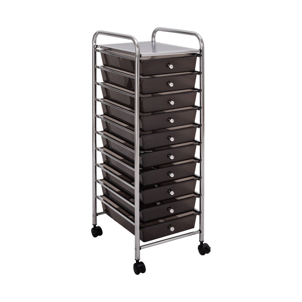 seville classics 10-Drawer Organizer Cart Rolling Organizer Cart