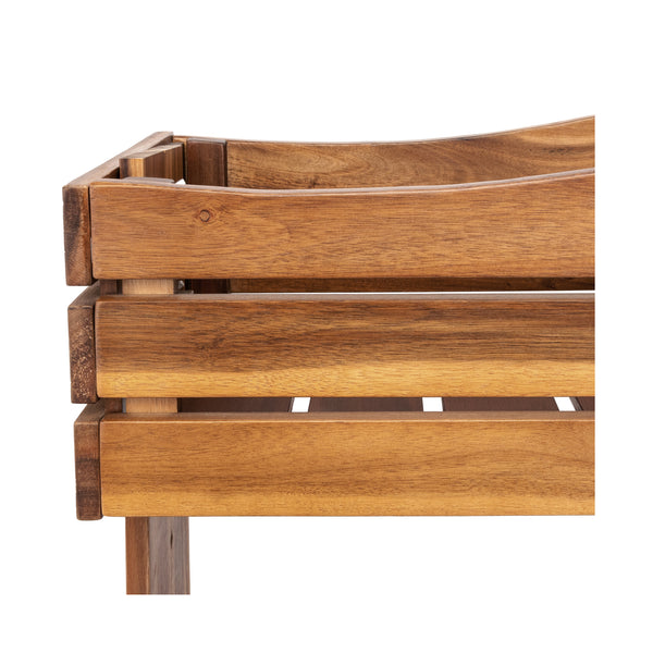 Seville Classics 3-Tier Acacia Wood Vertical Garden Planter Acacia