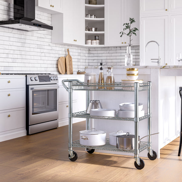 seville classics 3-Tier NSF-Certified Heavy-Duty Utility Cart Utility Cart