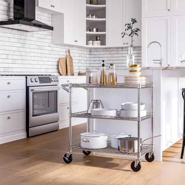 seville classics 3-Tier NSF-Certified Utility Cart Utility Cart