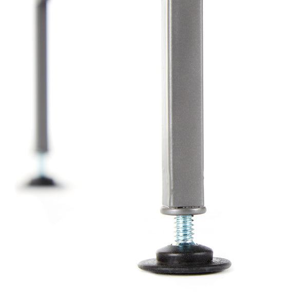 Seville Classics 3-Tier Resin Slatted Shoe Rack Ash Gray Shoe Rack