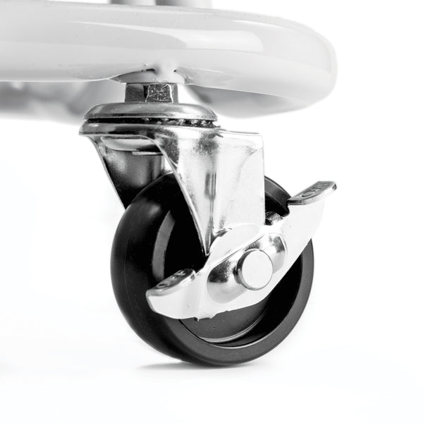 Seville Classics 3-Tier Steel Cart With Handle Utility Cart