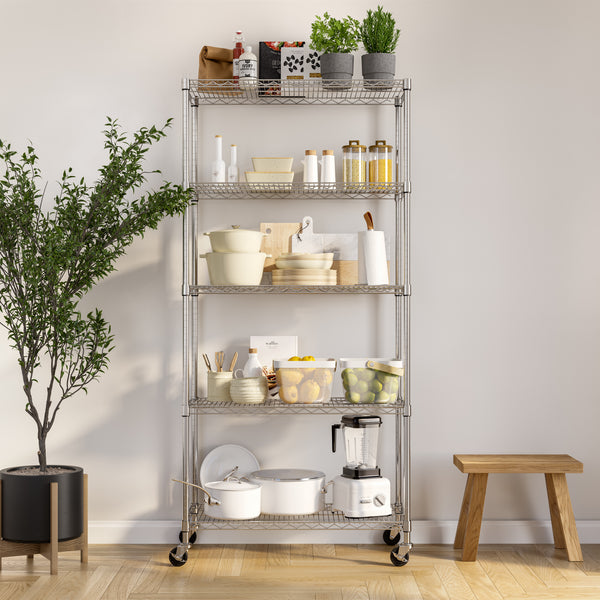 seville classics 5-Tier NSF-Certified Steel Shelving Shelving