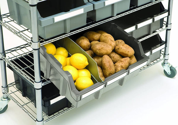 Seville Classics 7-Tier NSF-Certified 16-Bin Rack Bin Rack