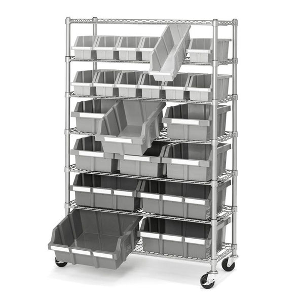 Seville Classics 7-Tier NSF-Certified 22-Bin Rack Bin Rack