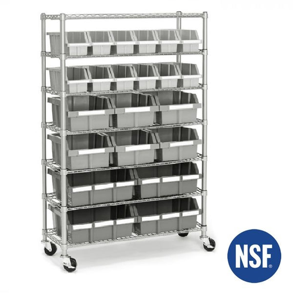 seville classics 7-Tier NSF-Certified 22-Bin Rack Bin Rack