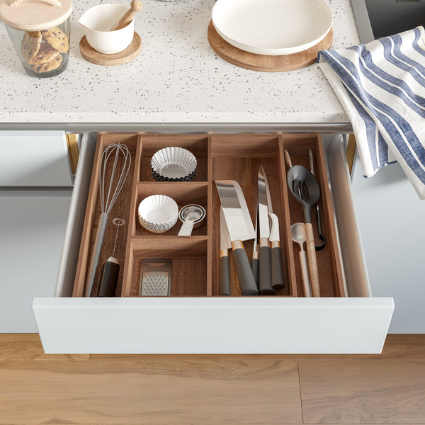 Seville Classics 9-Piece Acacia Storage Box Set Acacia