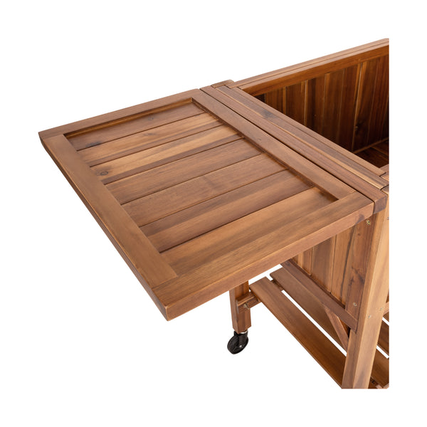 Seville Classics Acacia Wood Raised Planter Bed Acacia