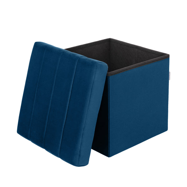 Seville Classics Channel Tufted Storage Ottoman Ottomans U0026 Benches