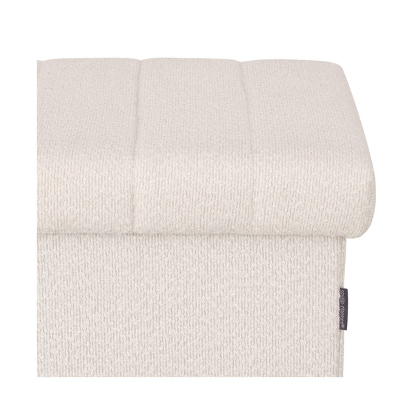 Seville Classics Channel Tufted Storage Ottoman OTTOMANS U0026 BENCHES