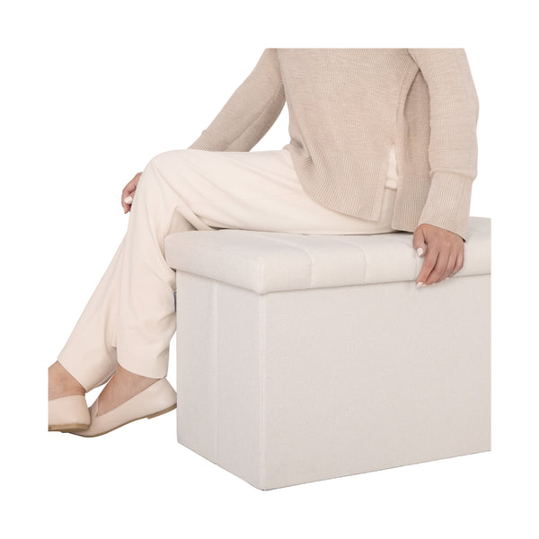 Seville Classics Channel Tufted Storage Trunk OTTOMANS U0026 BENCHES