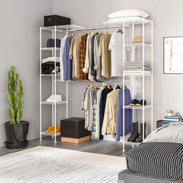Seville Classics Expandable Closet Organizer System Closet Organizer
