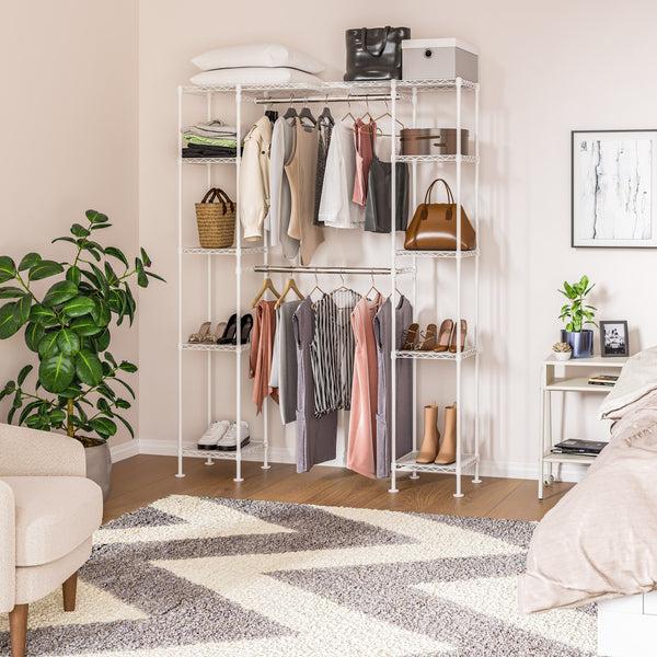 Seville Classics Expandable Closet Organizer System Closet Organizer