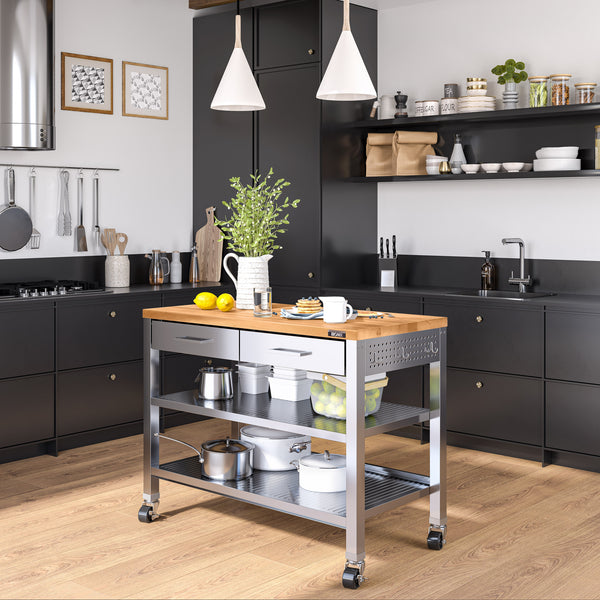 Seville Classics Extra Shelf For 48" W X 24" D HOME Work Center Island Table UltraHD Parts