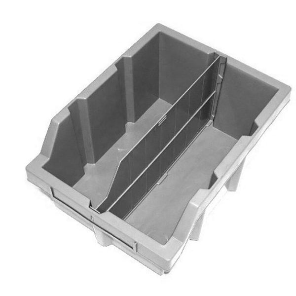seville classics Grey Bin Rack Dividers for Commercial Bin Rack (6-Pack) Bin Rack Parts