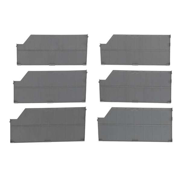 Seville Classics Grey Bins Or Dividers For Commercial Bin Rack Bin Rack Parts