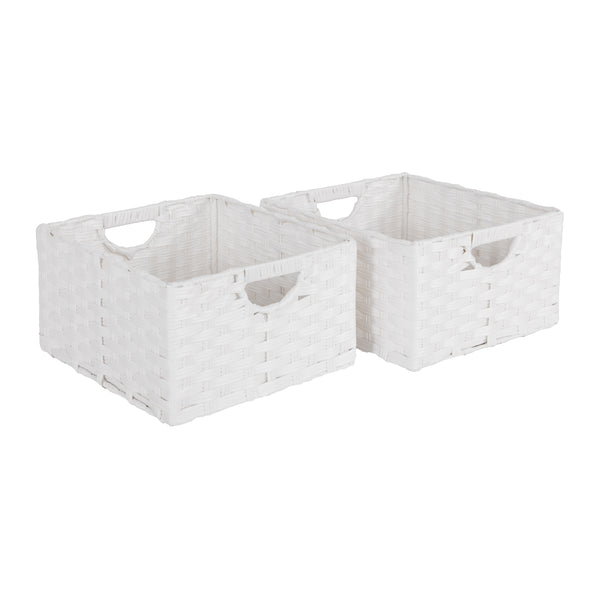 Seville Classics Handwoven Basket (2-Pack) Baskets U0026 Bins