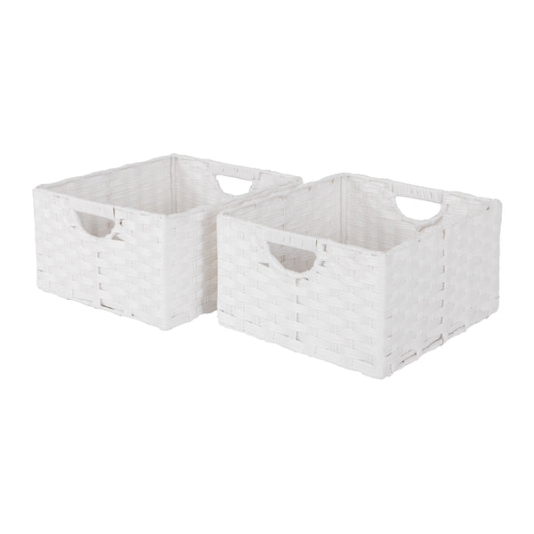 Seville Classics Handwoven Basket (2-Pack) Baskets U0026 Bins