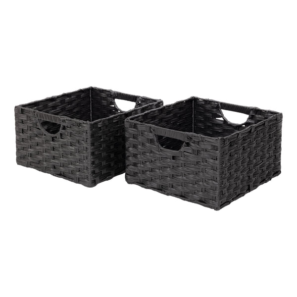 Seville Classics Handwoven Basket (2-Pack) Baskets U0026 Bins