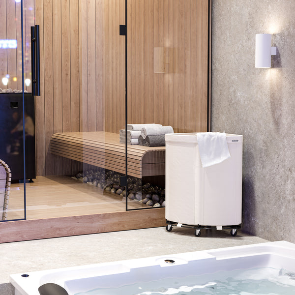 Seville Classics Heavy-Duty Rolling Corner Hamper Laundry