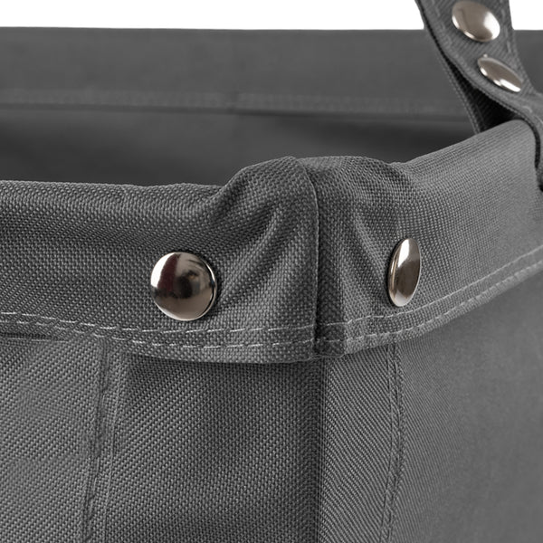 Seville Classics Heavy-Duty Rolling Laundry Hamper Gray Laundry