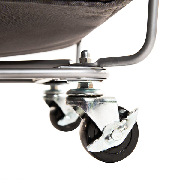 Seville Classics Heavy-Duty Rolling Laundry Hamper Gray Laundry