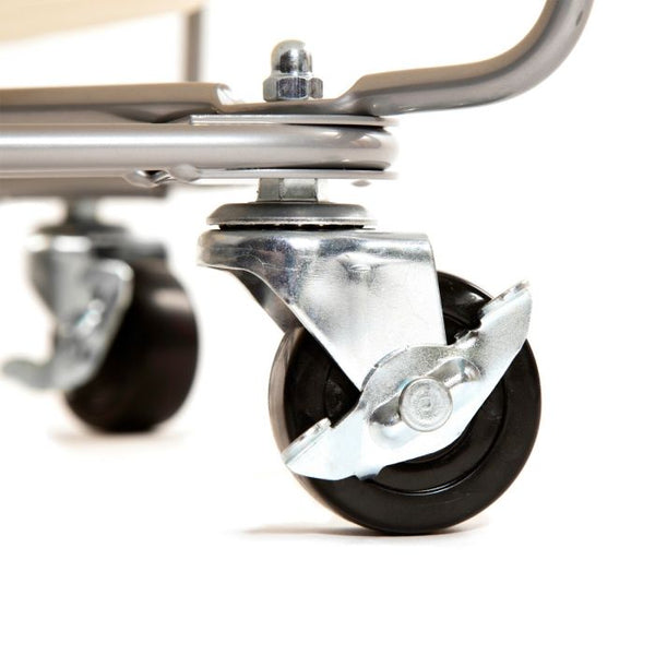 Seville Classics Heavy-Duty Rolling Laundry Hamper Natural White Laundry