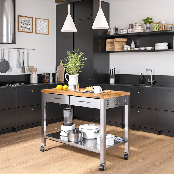 Seville Classics HOME Work Center Island Table Workbenches U0026 Tables