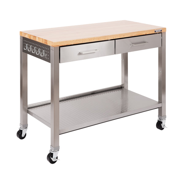 seville classics HOME Work Center Island Table Workbenches u0026 Tables