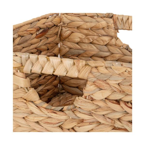 Seville Classics Natural Water Hyacinth Storage Basket Set (2-Pack) Baskets U0026 Bins