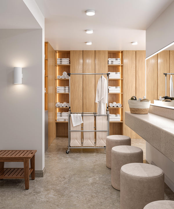 seville classics Rolling 3-Bag Steel Laundry Sorter w/ Hanging Bar Laundry