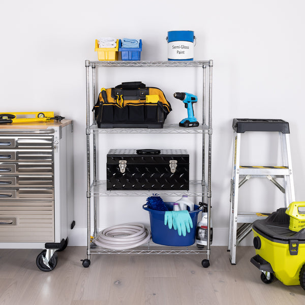 Seville Classics 4-Tier Steel Shelving Shelving