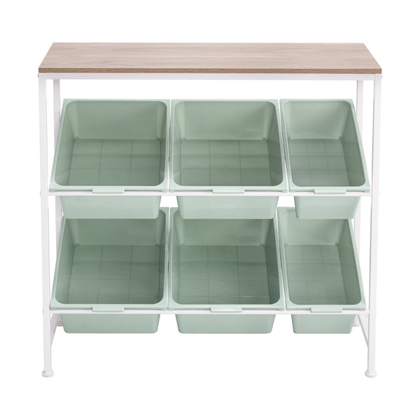 Seville Classics 6-Bin Organizer Organizer Cart