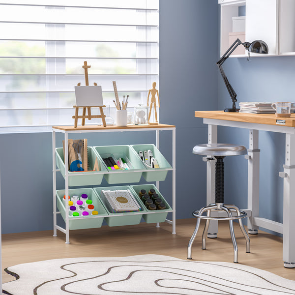 seville classics 6-Bin Organizer Organizer Cart