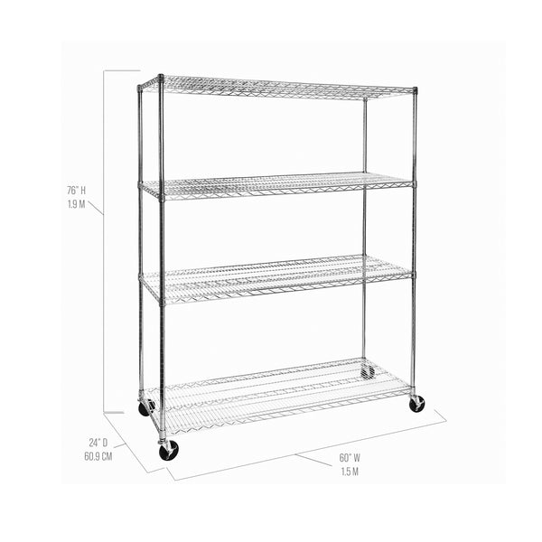 Seville Classics UltraDurable® 4-Tier NSF-Certified Steel Shelving Shelving