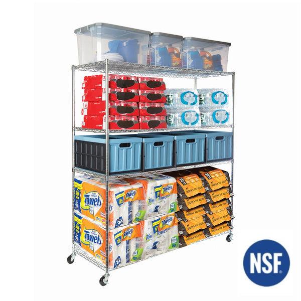 Seville Classics UltraDurable® 4-Tier NSF-Certified Steel Shelving Shelving