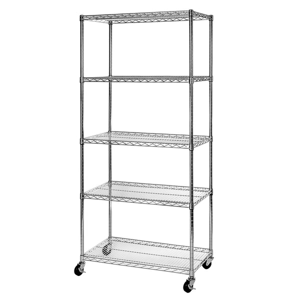 Seville Classics UltraDurable® 5-Tier NSF-Certified Steel Shelving Shelving