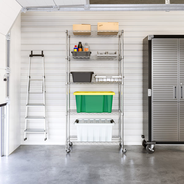 seville classics UltraDurable® 5-Tier NSF-Certified Steel Shelving Shelving seville classics UltraDurable® 5-Tier NSF-Certified Steel Shelving Shelving