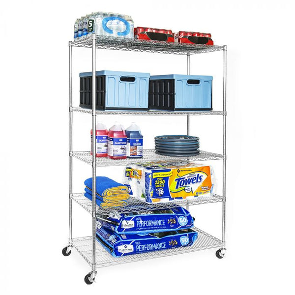 Seville Classics UltraDurable® 5-Tier NSF-Certified Steel Shelving Shelving