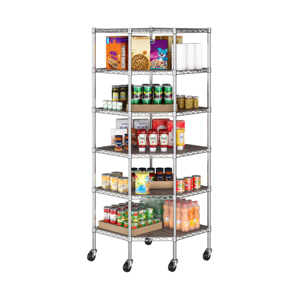 Seville Classics UltraDurable® 6-Tier NSF-Certified Steel Shelving With Shelf Liners Shelving